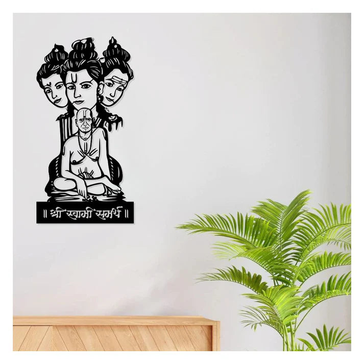 Swami Samarth Metal Wall Art