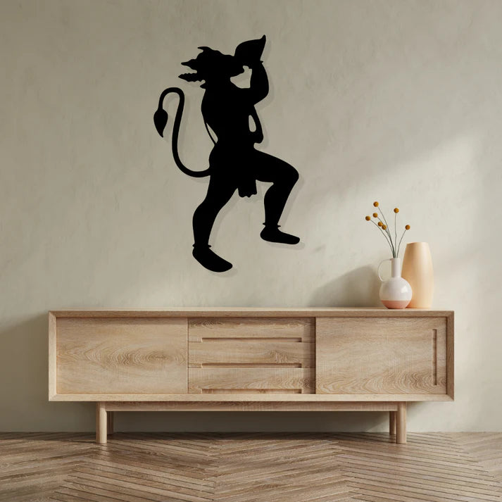 Lord Hanuman Metal Wall Art