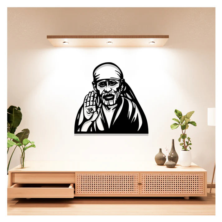 Sai Baba Metal Wall Art