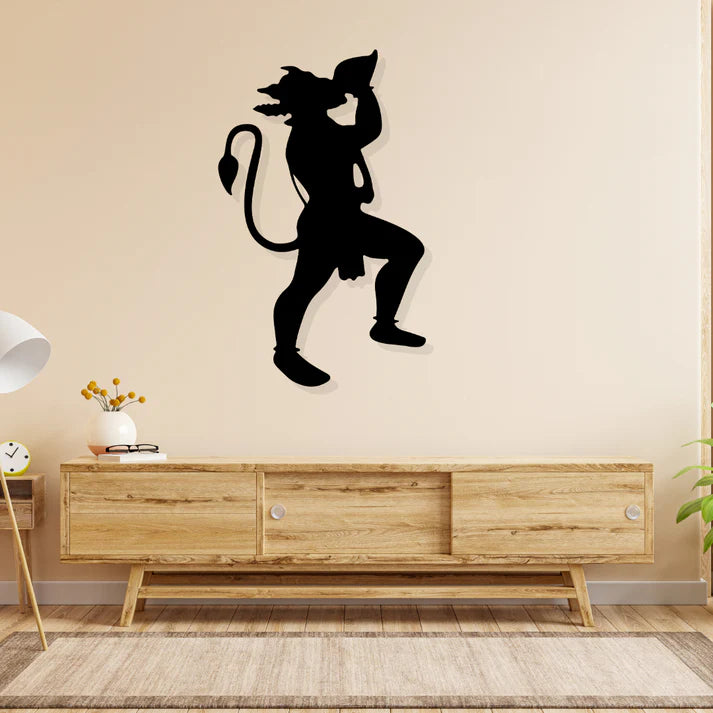 Lord Hanuman Metal Wall Art