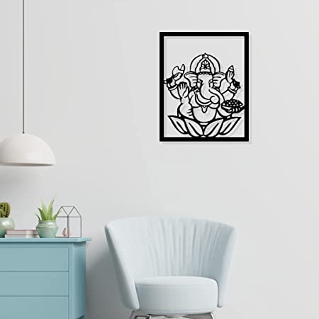 Lord Ganesha Metal Wall Art