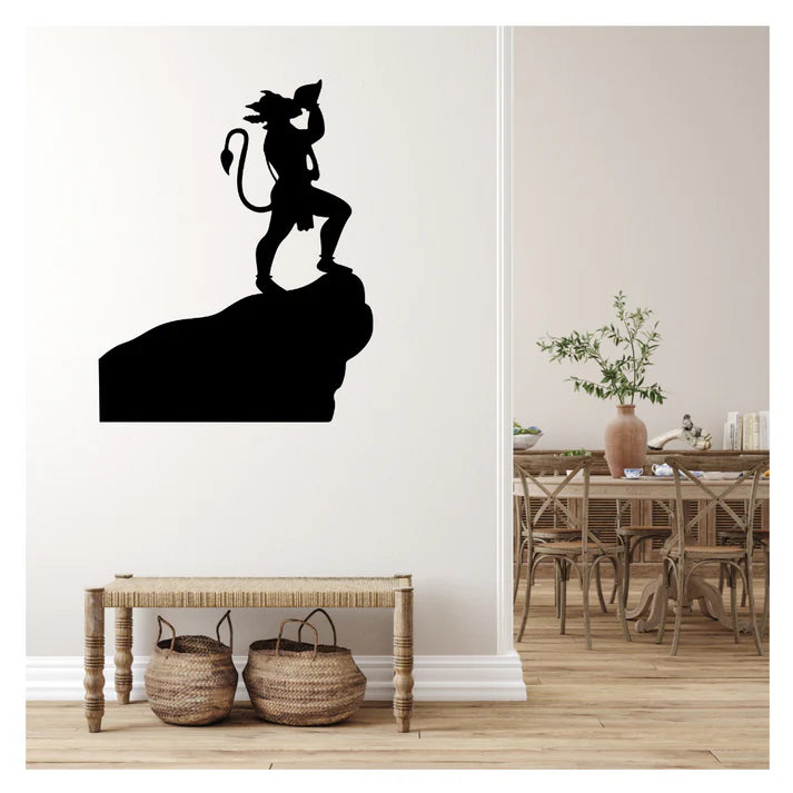 Lord Hanuman Hindu Deity Metal Wall Art