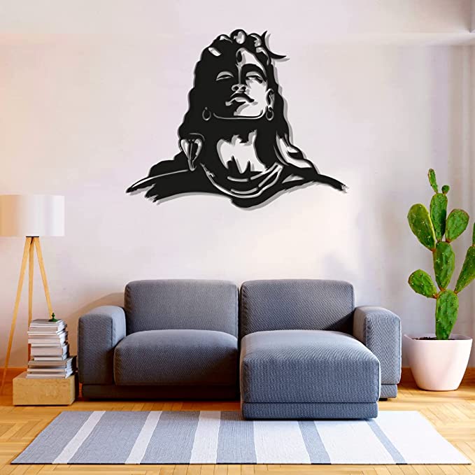 Lord Shiva Hindu Deity Metal Wall Art