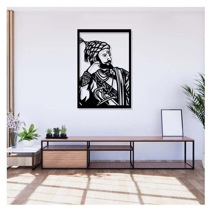 Shivaji Maharaj Metal Wall Art