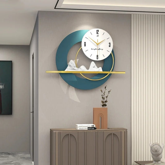 Mount Design Metal Wall Clock Decor