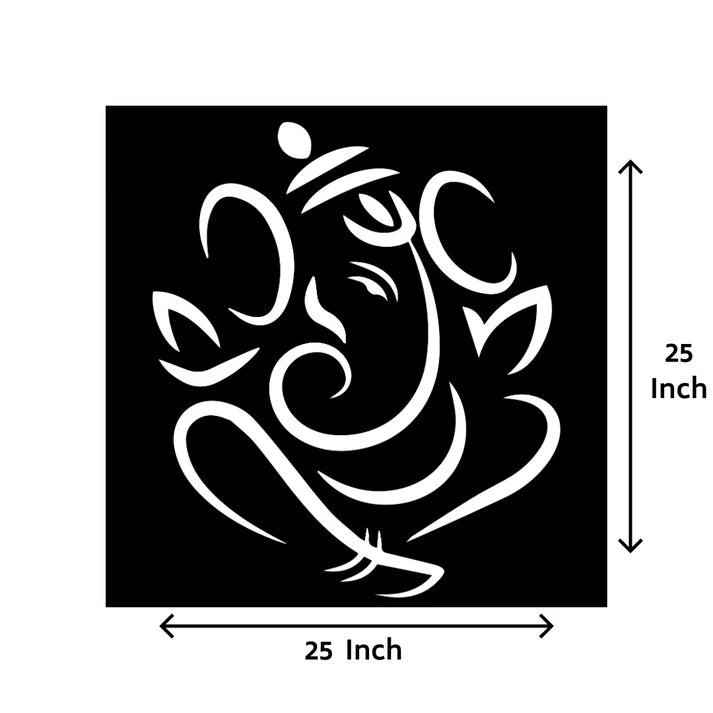 Lord Ganesha Metal Wall Art