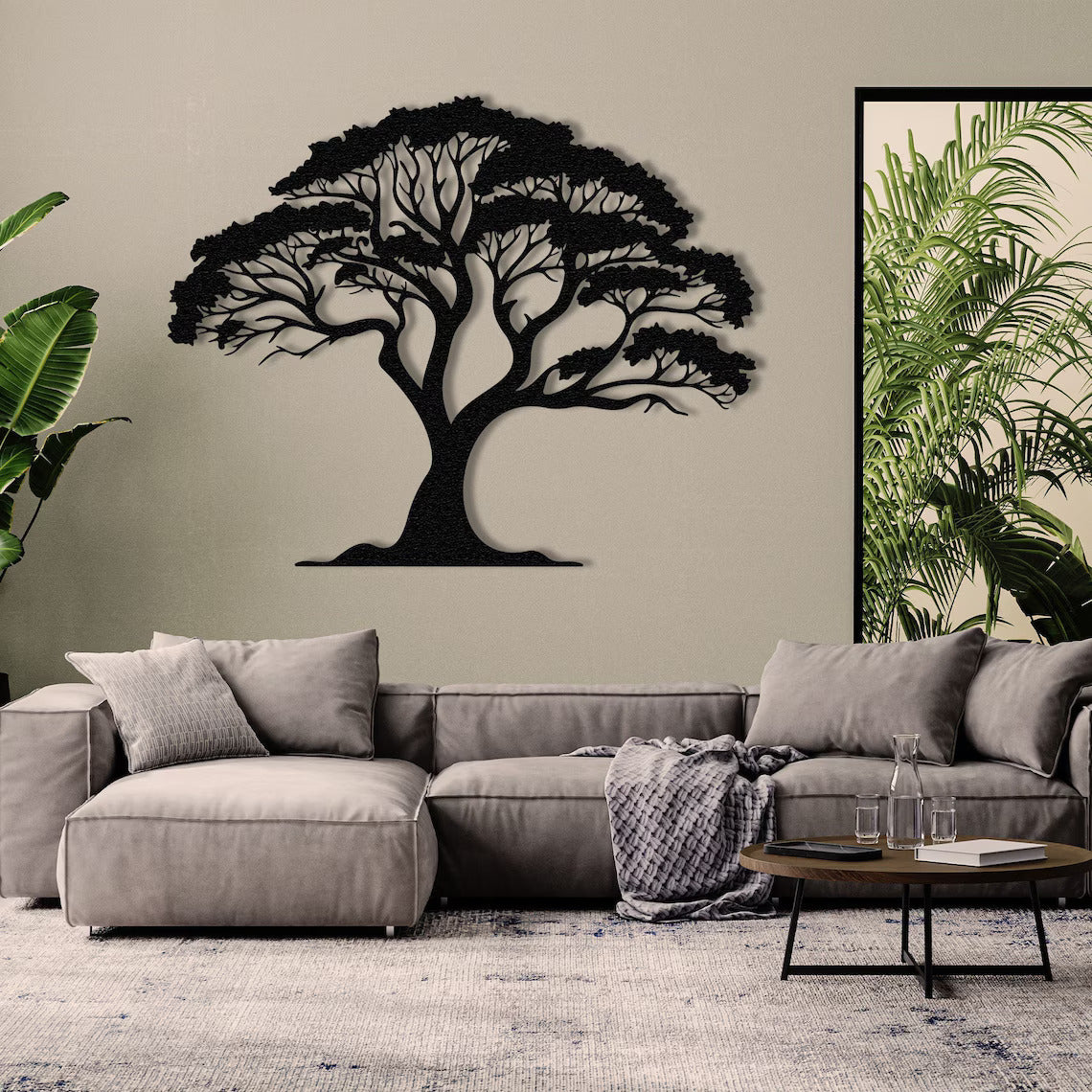 Tree Decor Metal Wall Art